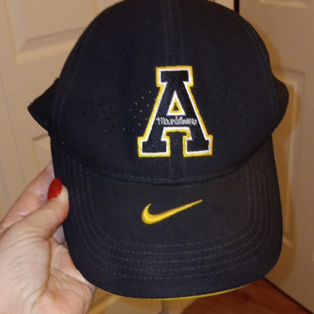 Nike Appalachian State Black Cap with Yellow Accents